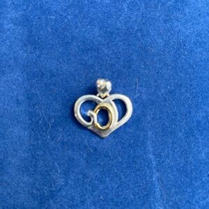 Silver and 18k gold God pendant